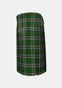 Traditional_MacNeish_Hunting_Tartan_3510_kilt_left_image_with_pleated_design_and_adjustable_buckles_for_men