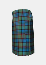 Traditional_MacNicol_Hunting_Tartan_3503_kilt_left_image_with_pleated_design_and_adjustable_buckles_for_men