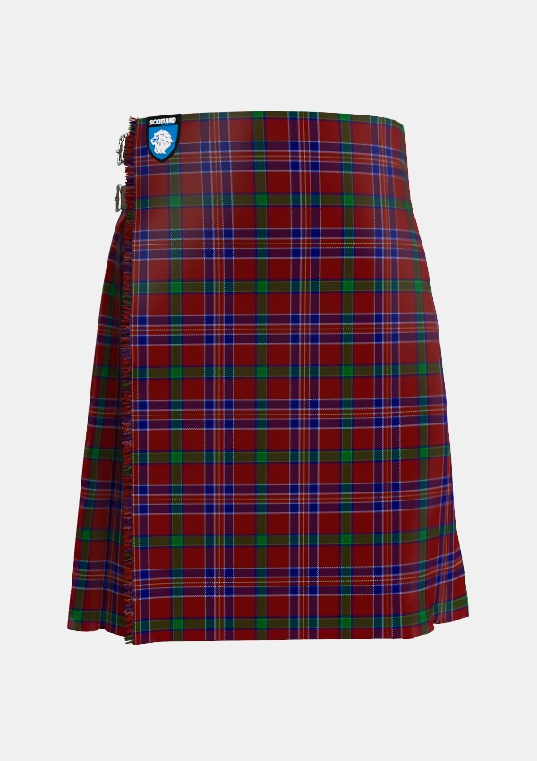 Traditional_MacNiven_Tartan_752_kilt_front_image_with_pleated_design_and_adjustable_buckles_for_men