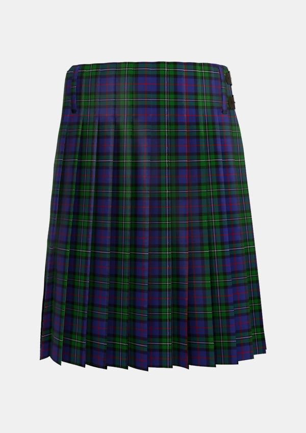 Traditional_MacPhail_Hunting_Tartan_2158_kilt_back_image_with_pleated_design_and_adjustable_buckles_for_men