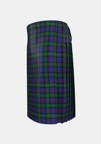 Traditional_MacPhail_Hunting_Tartan_2158_kilt_left_image_with_pleated_design_and_adjustable_buckles_for_men