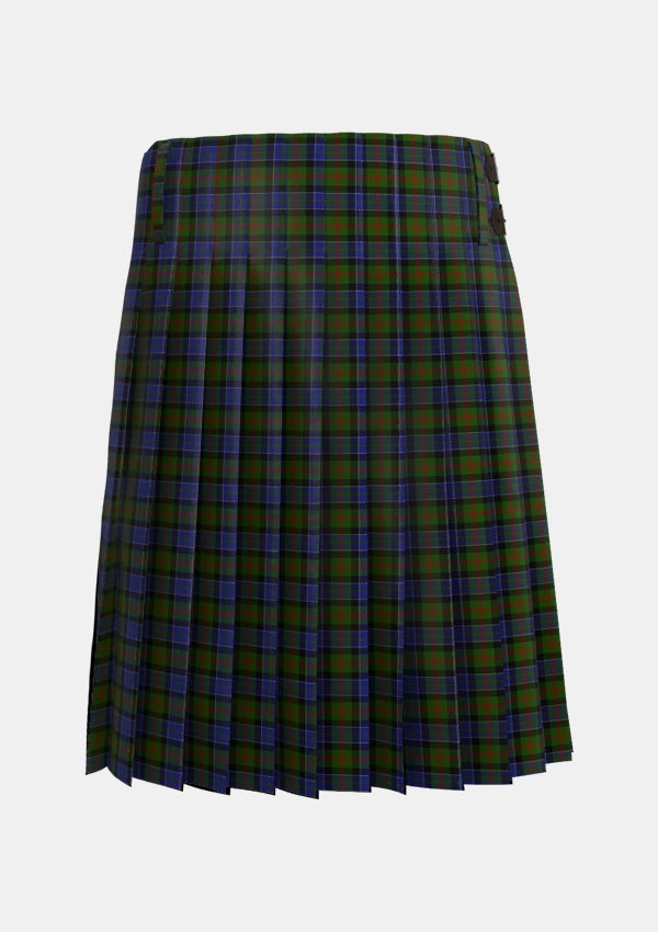 Traditional_MacPhedran_MacFadzean_Tartan_1102_kilt_back_image_with_pleated_design_and_adjustable_buckles_for_men