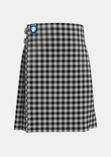 Traditional_MacPhee_Black_and_White_Tartan_1252_kilt_front_image_with_pleated_design_and_adjustable_buckles_for_men