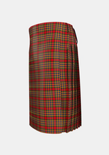 Traditional_MacPherson_2_Tartan_681_kilt_left_image_with_pleated_design_and_adjustable_buckles_for_men