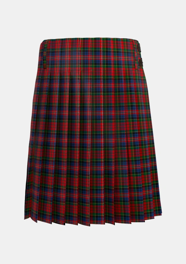 Traditional_MacPherson_8_Tartan_1513_kilt_back_image_with_pleated_design_and_adjustable_buckles_for_men