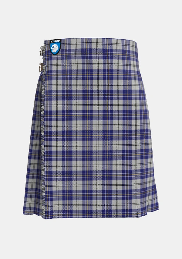 Traditional_MacPherson_Dress_Blue_Dance_Tartan_1868_kilt_front_image_with_pleated_design_and_adjustable_buckles_for_men