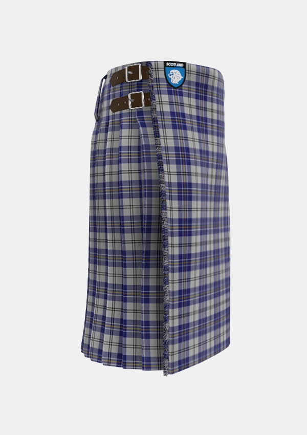 Traditional_MacPherson_Dress_Blue_Dance_Tartan_1868_kilt_right_image_with_pleated_design_and_adjustable_buckles_for_men