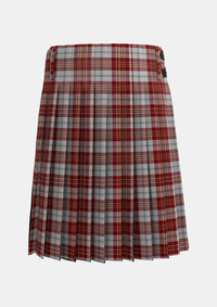 Traditional_MacPherson_Dress_Burgundy_Dance_Tartan_1832_kilt_back_image_with_pleated_design_and_adjustable_buckles_for_men