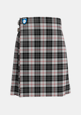 Traditional_MacPherson_of_Cluny_Black_and_White_Tartan_1830_kilt_front_image_with_pleated_design_and_adjustable_buckles_for_men