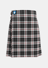Traditional_MacPherson_of_Cluny_Black_and_White_Tartan_1830_kilt_front_image_with_pleated_design_and_adjustable_buckles_for_men