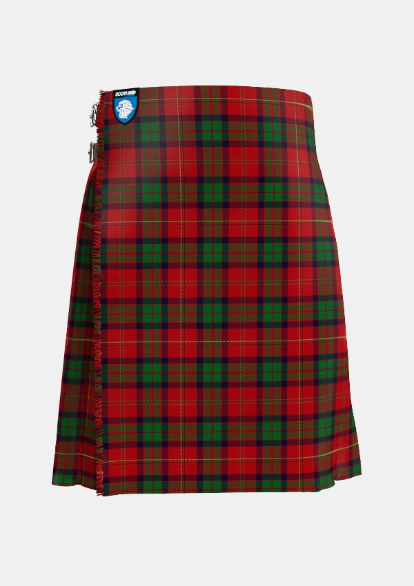 Traditional_MacPherson_of_Cluny_Tartan_906_kilt_front_image_with_pleated_design_and_adjustable_buckles_for_men