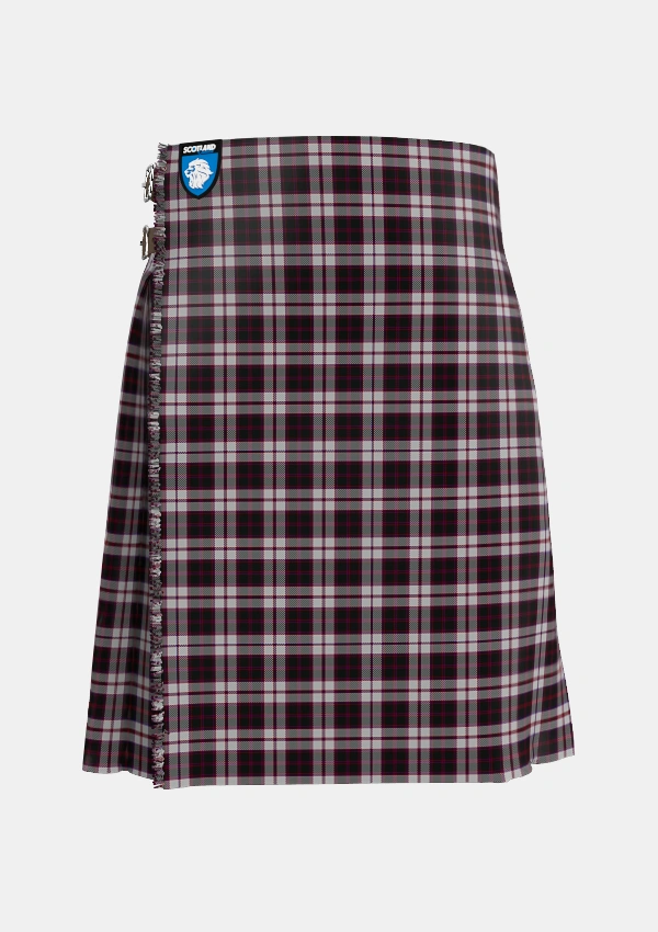 Traditional_MacPherson_of_Pitmain_Tartan_3558_kilt_front_image_with_pleated_design_and_adjustable_buckles_for_men