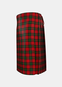 Traditional_MacQuarrie_7_Tartan_872_kilt_left_image_with_pleated_design_and_adjustable_buckles_for_men