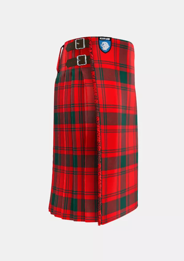 Traditional_MacQuarrie_Modern_Tartan_kilt_right_image_with_pleated_design_and_adjustable_buckles_for_men