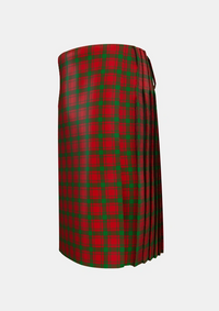 Traditional_MacQuarrie_Tartan_892_kilt_left_image_with_pleated_design_and_adjustable_buckles_for_men
