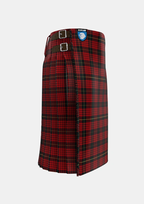 Traditional_MacQueen_2_Tartan_1209_kilt_right_image_with_pleated_design_and_adjustable_buckles_for_men