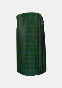 Traditional_MacRae_2_Tartan_773_kilt_left_image_with_pleated_design_and_adjustable_buckles_for_men