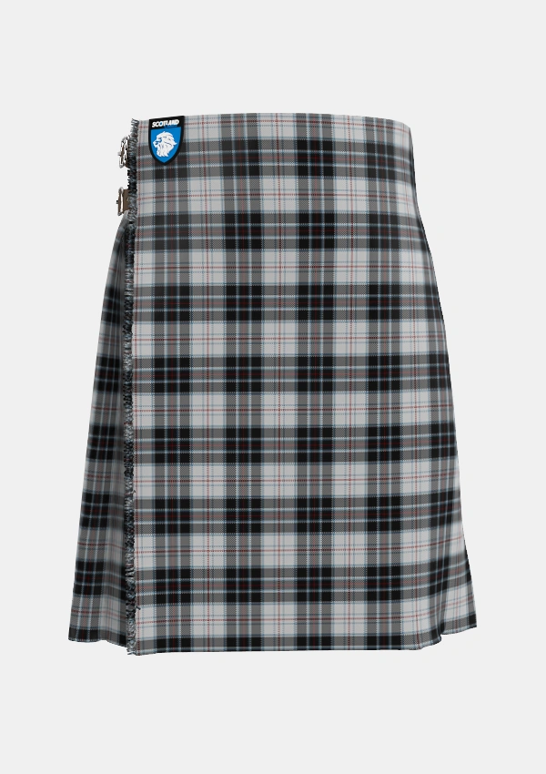 Traditional_MacRae_Dress_2_Tartan_3570_kilt_front_image_with_pleated_design_and_adjustable_buckles_for_men