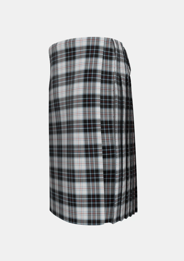 Traditional_MacRae_Dress_2_Tartan_3570_kilt_left_image_with_pleated_design_and_adjustable_buckles_for_men