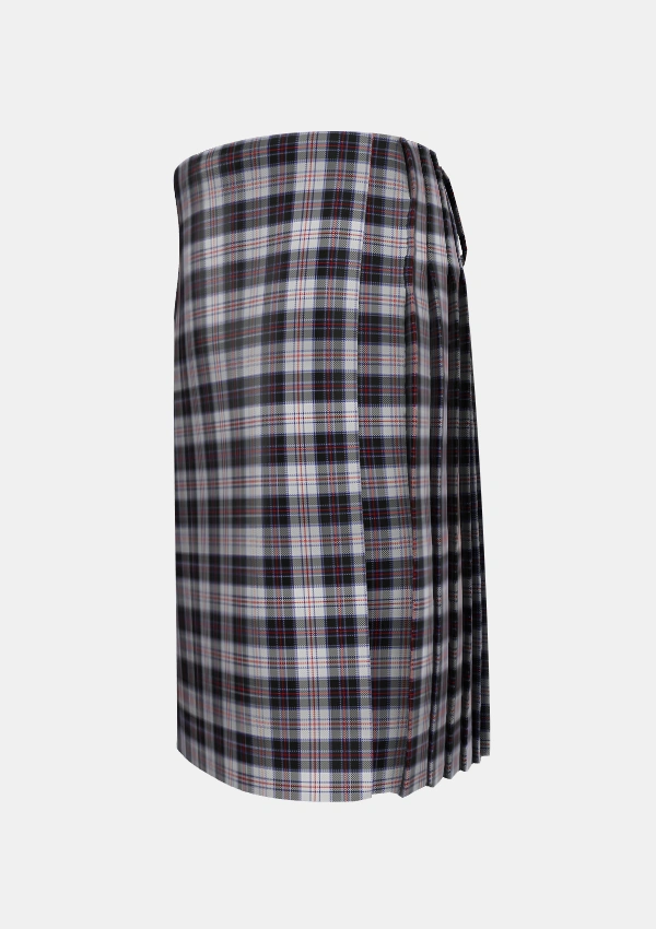 Traditional_MacRae_Dress_Tartan_1564_kilt_left_image_with_pleated_design_and_adjustable_buckles_for_men