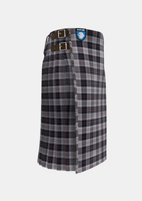 Traditional_MacRae_Dress_Tartan_1564_kilt_right_image_with_pleated_design_and_adjustable_buckles_for_men