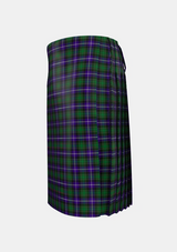 Traditional_MacRae_Hunting_1_Tartan_807_kilt_left_image_with_pleated_design_and_adjustable_buckles_for_men