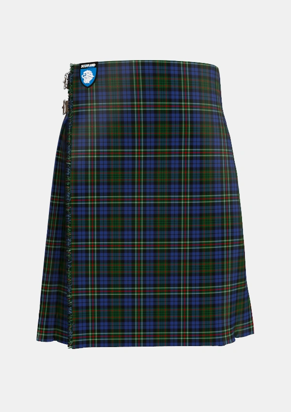 Traditional_MacRae_Hunting_4_Tartan_799_kilt_front_image_with_pleated_design_and_adjustable_buckles_for_men