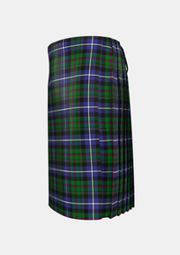 Traditional_MacRae_Hunting_Wilsons_Tartan_800_kilt_left_image_with_pleated_design_and_adjustable_buckles_for_men