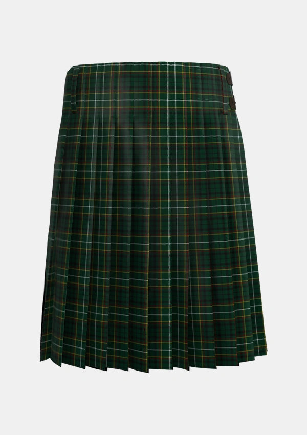 Traditional_MacStumer_Hunting_Tartan_3573_kilt_back_image_with_pleated_design_and_adjustable_buckles_for_men