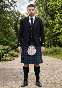 Traditional_MacTaggart_Tartan_409_Kilt_and_Argyle_Jacket_Kilt_Outfit_front_image