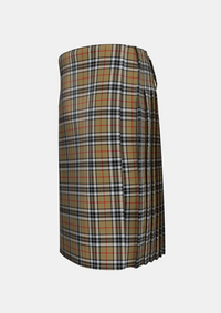 Traditional_MacTavish_Thompson_Thomson_Camel_Tartan_2421_kilt_left_image_with_pleated_design_and_adjustable_buckles_for_men