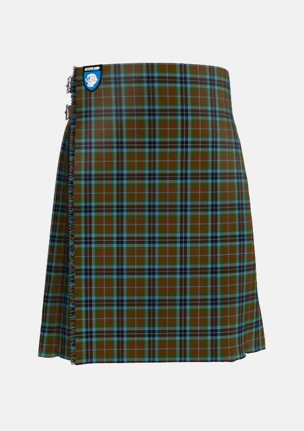 Traditional_MacTavish_Thompson_Thomson_Hunting_Tartan_232_kilt_front_image_with_pleated_design_and_adjustable_buckles_for_men
