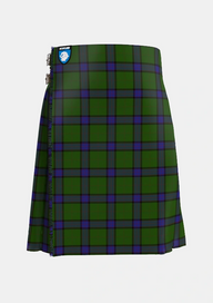 Traditional_MacWilliam_Hunting_Tartan_1417_kilt_front_image_with_pleated_design_and_adjustable_buckles_for_men