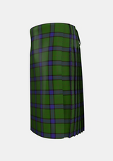 Traditional_MacWilliam_Hunting_Tartan_1417_kilt_left_image_with_pleated_design_and_adjustable_buckles_for_men