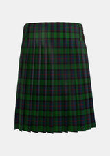 Traditional_MacWilliam_Tartan_1418_kilt_back_image_with_pleated_design_and_adjustable_buckles_for_men