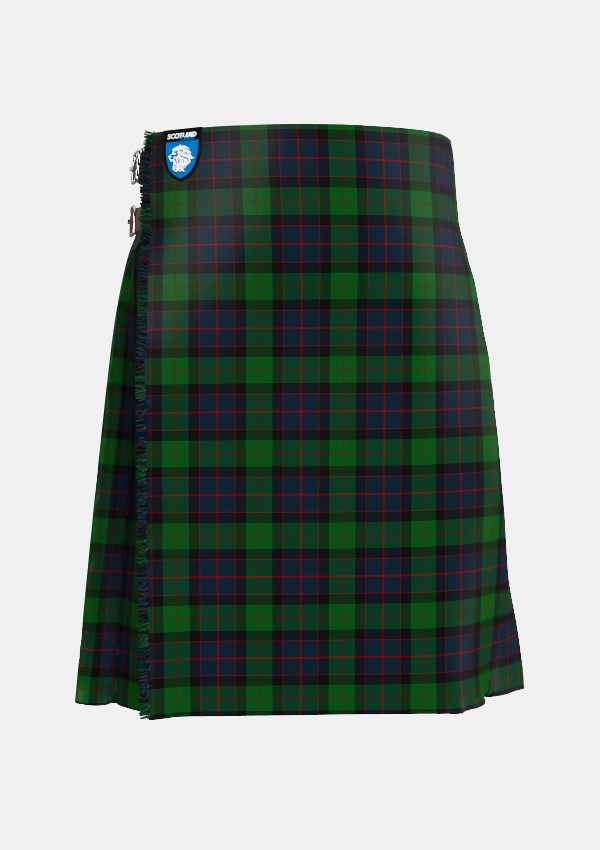 Traditional_MacWilliam_Tartan_1418_kilt_front_image_with_pleated_design_and_adjustable_buckles_for_men