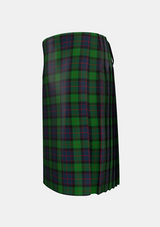 Traditional_MacWilliam_Tartan_1418_kilt_left_image_with_pleated_design_and_adjustable_buckles_for_men
