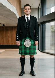Traditional_Macarthur_tartan_1100_Kilt_and_Argyle_Jacket_Kilt_Outfit_front_image