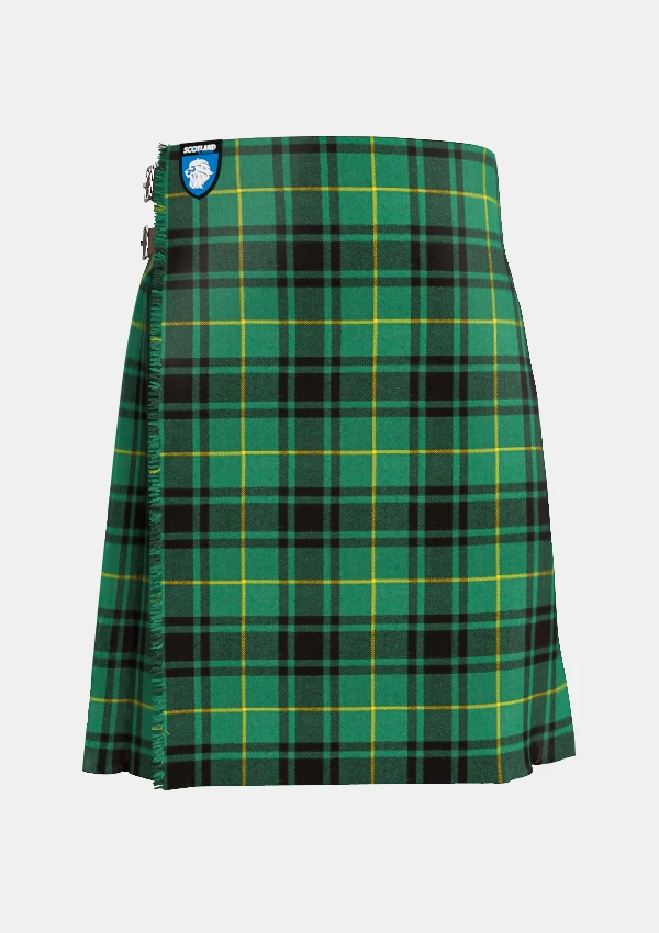 Traditional_Macarthur_tartan_front_image_with_pleated_design_and_adjustable_buckles_for_men