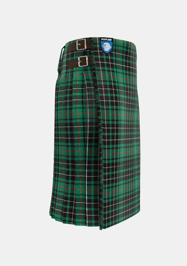 Traditional_Macaulay_Hunting_tartan_right_image_with_pleated_design_and_adjustable_buckles_for_men