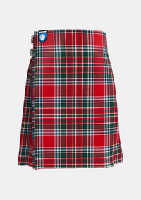 Traditional_Macbean_tartan_front_image_with_pleated_design_and_adjustable_buckles_for_men
