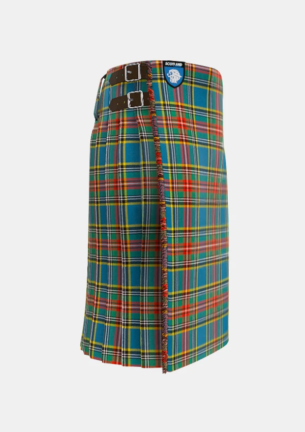 Traditional_Macbeth_tartan_right_image_with_pleated_design_and_adjustable_buckles_for_men
