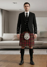 Traditional_Macdonald_Clan_Tartan_Kilt_and_Argyle_Jacket_Kilt_Outfit_front_image