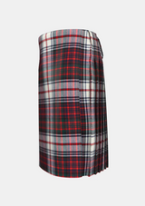 Traditional_Macdonald_Dress_tartan_left_image_with_pleated_design_and_adjustable_buckles_for_men