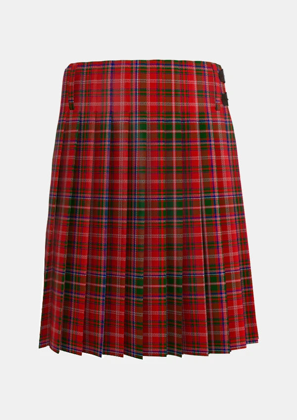 Traditional_Macdougall_Tartan_kilt_back_image_with_pleated_design_and_adjustable_buckles_for_men