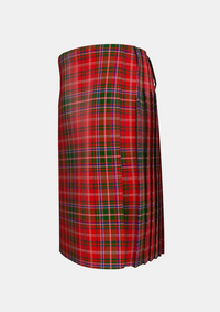 Traditional_Macdougall_Tartan_kilt_left_image_with_pleated_design_and_adjustable_buckles_for_men
