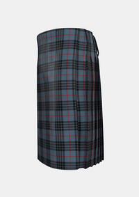 Traditional_Mackay_Blue_Tartan_kilt_264_left_image_with_pleated_design_and_adjustable_buckles_for_men