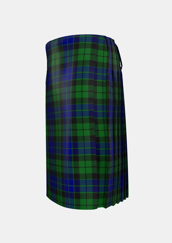Traditional_Mackay_tartan_left_image_with_pleated_design_and_adjustable_buckles_for_men