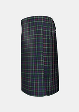 Traditional_Mackenzie_Tartan_kilt_left_image_with_pleated_design_and_adjustable_buckles_for_men