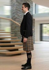 Traditional_Mackenzie_Weathered_tartan_Kilt_and_Argyle_Jacket_Kilt_Outfit_left_image